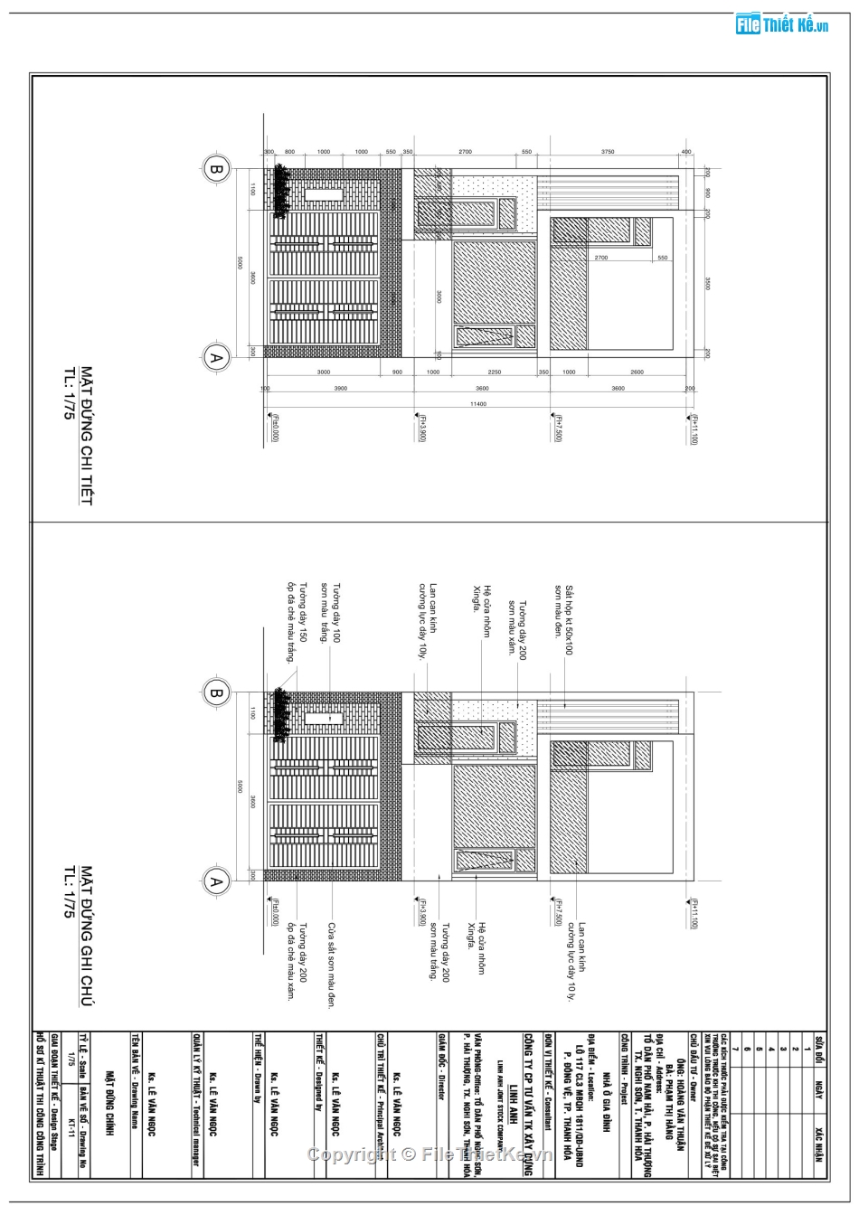 thiết kế nhà 2.5 tầng,File cad nhà phố 2.5 tầng,bản vẽ nhà phố 2 tầng,mẫu nhà phố 2 tầng 5x18.2m,kiến trúc nhà phố 2.5 tầng