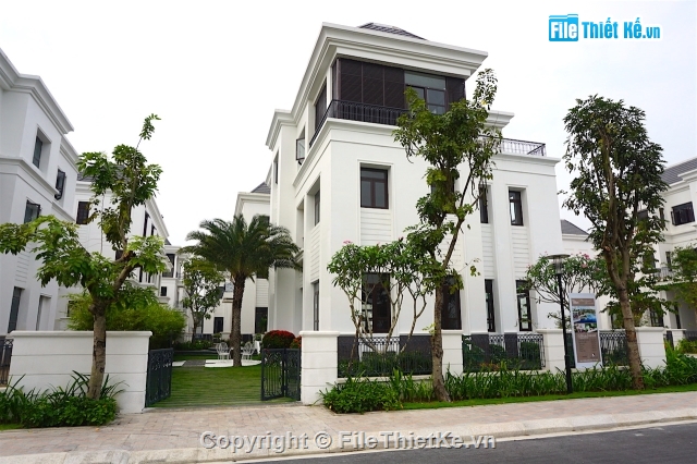 Biệt thự,Hồ sơ thiết kế VILLA,biệt thự Vinhomes Central Park,file thiết kế biệt thự,Biệt thự Vinhomes