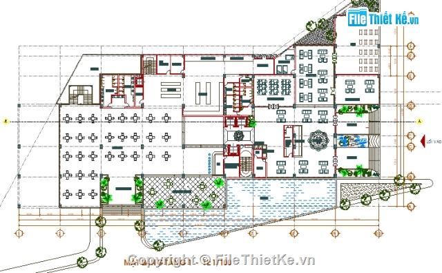 kiến trúc khách sạn,kiến trúc nhà khách,moon hotel,bản vẽ kiến trúc,Kiến trúc Moon Hotel