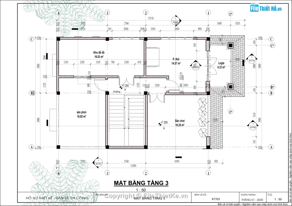 nhà phố 3 tầng,revit nhà phố 3 tầng,cad nhà phố 3 tầng,nhà phố 3 tầng 8x11m,bản vẽ nhà phố 3 tầng