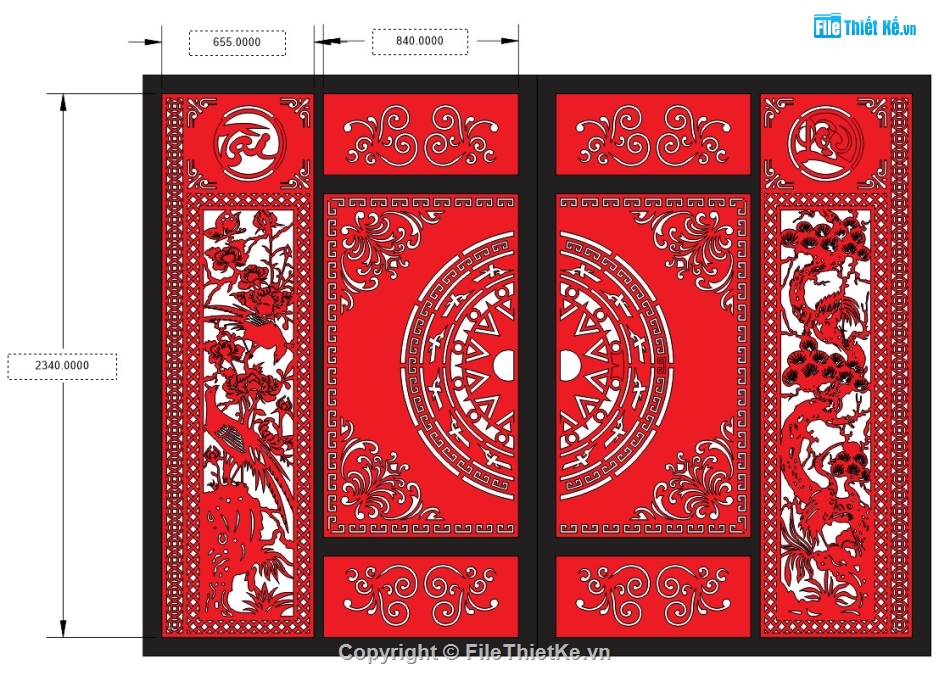 cổng trống đồng cnc,file cnc cổng trống đồng tứ quý,mẫu cổng 2 cánh,file cnc cổng 2 cánh