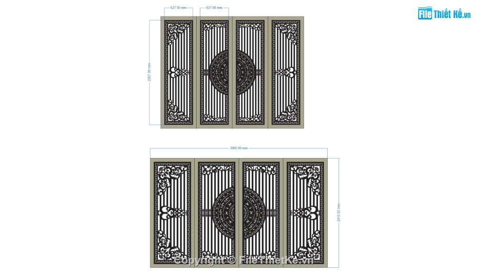 mẫu cổng 4 cánh,cnc cổng 4 cánh,mẫu cổng 4 cánh cnc