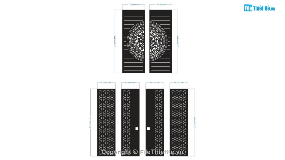 trống đồng,mẫu cổng,mẫu cổng 4 cánh,file cnc cổng 2 cánh