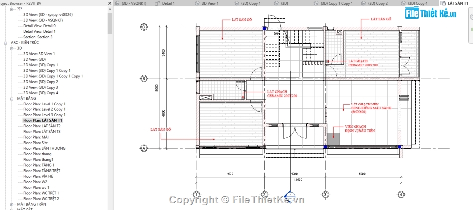 nhà ở 2 tầng 8x13.5m,mẫu revit biệt thự,revit biệt thự 2 tầng,revit biệt thự 2 tầng 8x13.5m