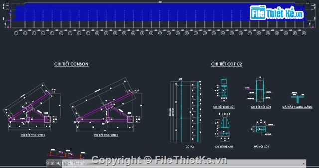 bản vẽ kết cấu,bản vẽ kiến trúc,Xưởng mạ kẽm nhúng nóng,kết cấu nhà thép