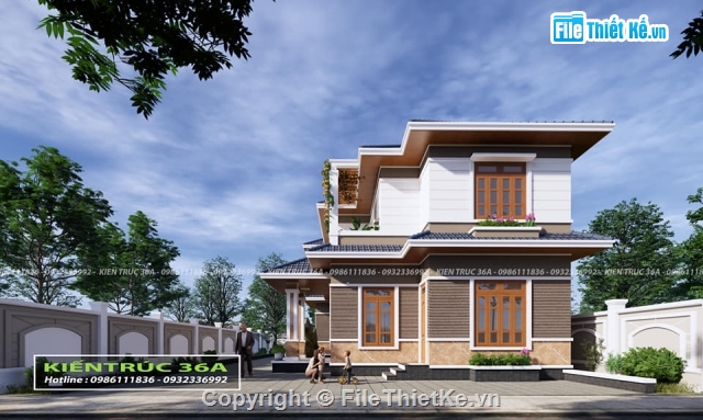 Biệt thự 2 tầng hiện đại,File sketchup Biệt thự hiện đại,Sketchup,Biệt thự,Biệt thự  2 tầng