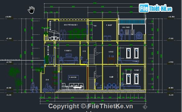 nhà phố 2 tầng,file nhà phố 2 tầng,bản vẽ nhà phố 2 tầng