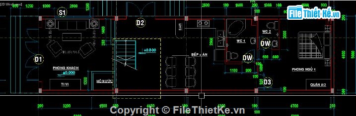nhà phố 2 tầng,file nhà phố 2 tầng,mẫu nhà phố 2 tầng,cad nhà phố 2 tầng