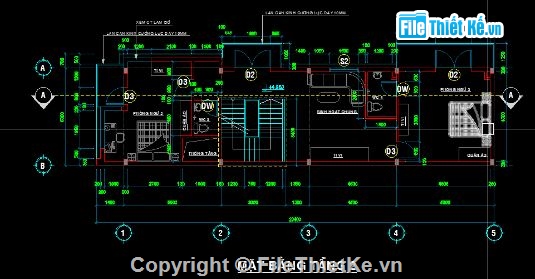 nhà phố 2 tầng,file nhà phố 2 tầng,mẫu nhà phố 2 tầng,cad nhà phố 2 tầng