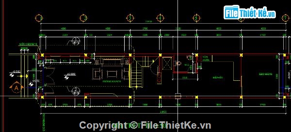 nhà phố 6 tầng,file cad nhà phố,nhà phố file cad,bản vẽ nhà phố