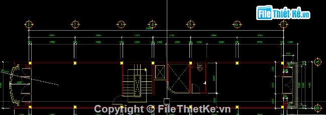 nhà phố 6 tầng,file cad nhà phố,nhà phố file cad,bản vẽ nhà phố