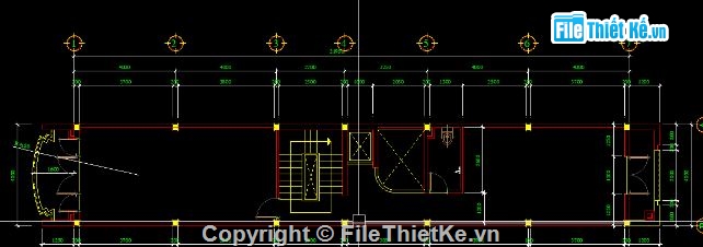 nhà phố 6 tầng,file cad nhà phố,nhà phố file cad,bản vẽ nhà phố