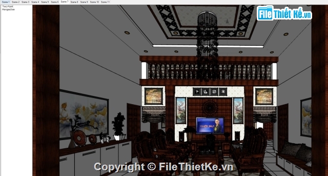 nội thất nhà,nội thất nhà dân,File sketchup nội thất,File Skechup nội thất,nội thất căn hộ