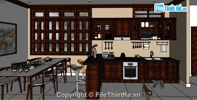 nội thất nhà,nội thất nhà dân,File sketchup nội thất,File Skechup nội thất,nội thất căn hộ