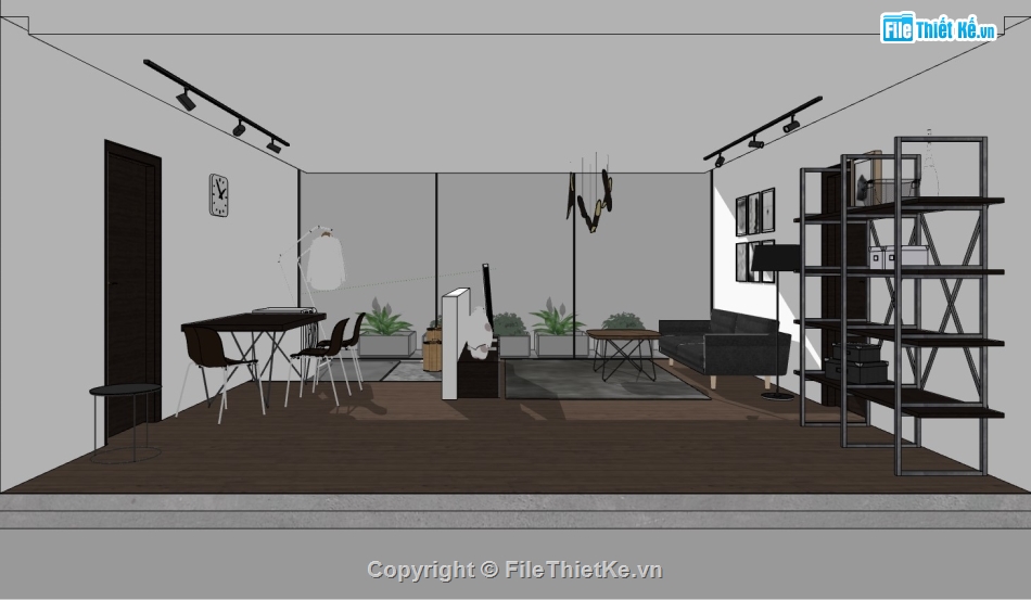 nội thất phòng khách,sketchup phòng khách,File sketchup phòng khách đẹp,sketchup nội thất,File sketchup nội thất