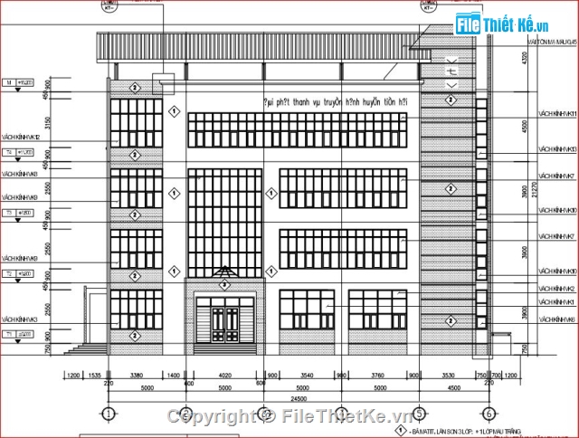 đài phát thanh,kiến trúc đài phát thanh,file pdf kiến trúc đài phát thanh