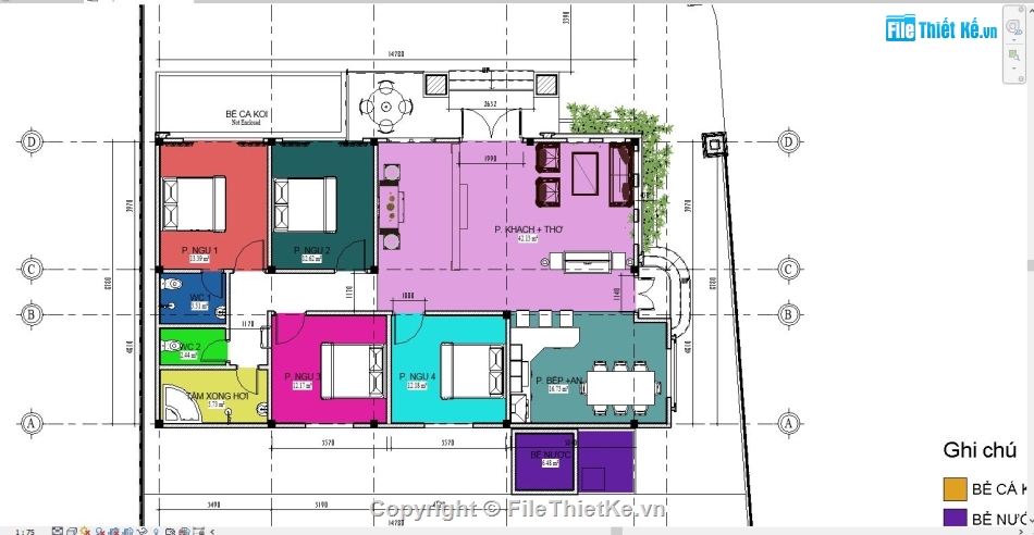 Revit Biệt thự 1 tầng,Revit 1 tầng mái thái,File revit biệt thự vườn,Revit biệt thự mái thái,file revit biệt thự 1 tầng,Biệt thự 1 tầng 8.78x14.78m