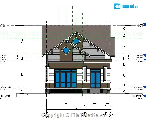 biệt thự đẹp 1 tầng,kiến trúc biệt thự 1 tầng,revit biệt thự trệt,biệt thự vườn,kiến trúc mái thái 1 tầng