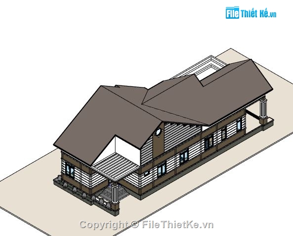 biệt thự đẹp 1 tầng,kiến trúc biệt thự 1 tầng,revit biệt thự trệt,biệt thự vườn,kiến trúc mái thái 1 tầng