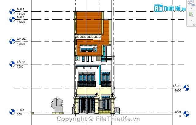 FILE REVIT,BIỆT THỰ FULL,FILE REVIT BIỆT THỰ FULL,Revit nhà phố