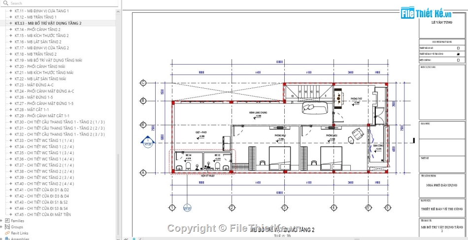 nhà phố 2 tầng,revit nhà phố 2 tầng,bản vẽ revit nhà phố 2 tầng,bản vẽ nhà phố 2 tầng