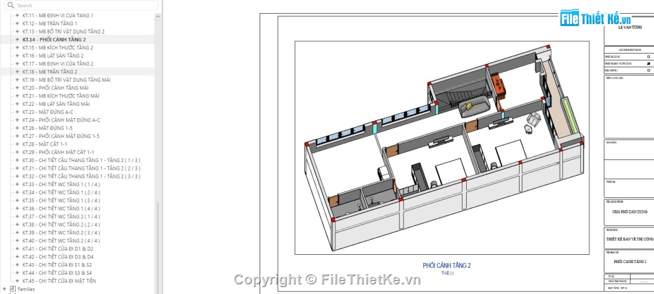 nhà phố 2 tầng,revit nhà phố 2 tầng,bản vẽ revit nhà phố 2 tầng,bản vẽ nhà phố 2 tầng