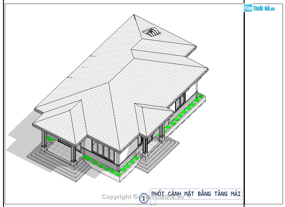 biệt thự 1 tầng revit,file revit biệt thự,bản vẽ revit biệt thự 1 tầng,revit biệt thự 1 tầng