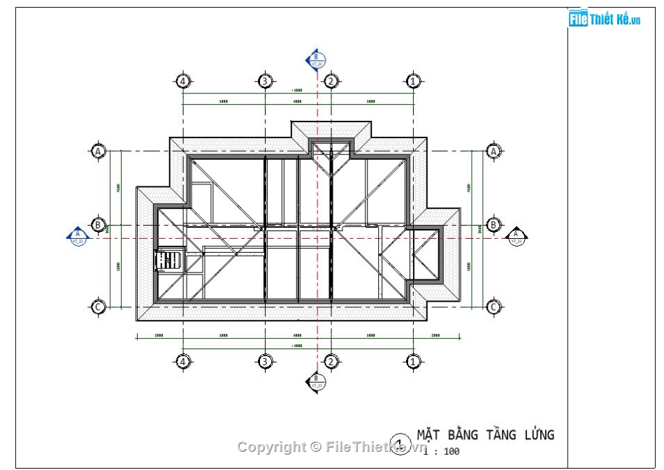 biệt thự 1 tầng revit,file revit biệt thự,bản vẽ revit biệt thự 1 tầng,revit biệt thự 1 tầng