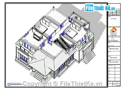 Biệt thự,biệt thự 2 tầng,revit biệt thự 2 tầng,file revit biệt thự 2 tầng
