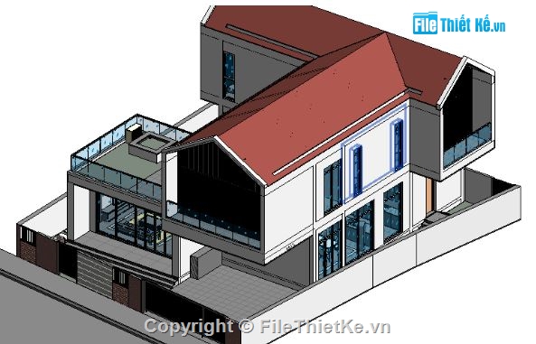 biệt thự 2 tầng,revit biệt thự 2 tầng,biệt thự 2 tầng file revit,file revit biệt thự 2 tầng