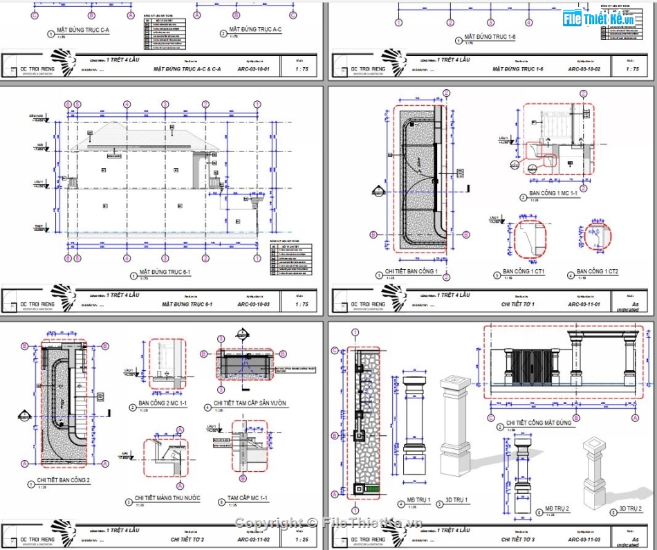 biệt thự revit,biệt thự 2 tầng,biệt thự mái nhật revit,file revit biệt thự