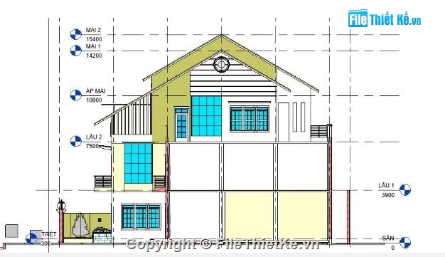 biệt thự 3 tầng,revit biệt thự 3 tầng,file revit biệt thự 3 tầng,biệt thự 3 tầng file revit