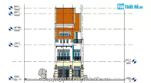 biệt thự 3 tầng,revit biệt thự 3 tầng,file revit biệt thự 3 tầng,biệt thự 3 tầng file revit