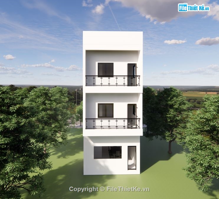nhà phố 3 tầng,nhà 3 tầng,file nhà 3 tầng,cad nhà 3 tầng,Revit nhà 3 tầng