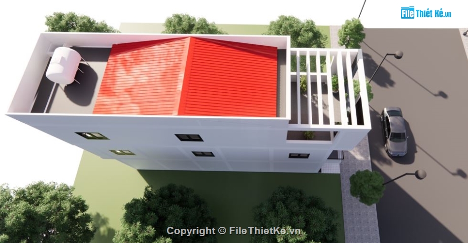 nhà phố 3 tầng,nhà 3 tầng,file nhà 3 tầng,cad nhà 3 tầng,Revit nhà 3 tầng
