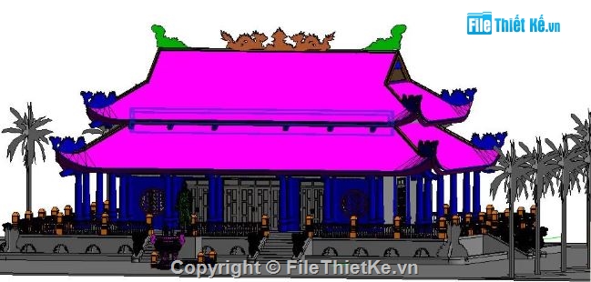 revit chùa,chùa,chùa file revit,file revit chùa