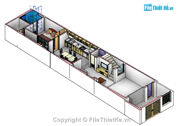 công trình nhà dân,nhà 3 tầng,công trình revit,revit achitecture,bản vẽ revit,nhà phố 3 tầng