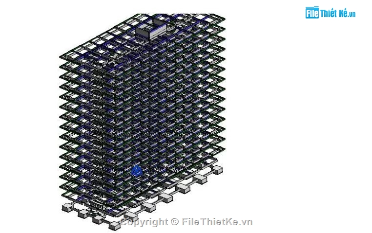chung cư 14 tầng,File chung cư,Revit chung cư 14 tầng