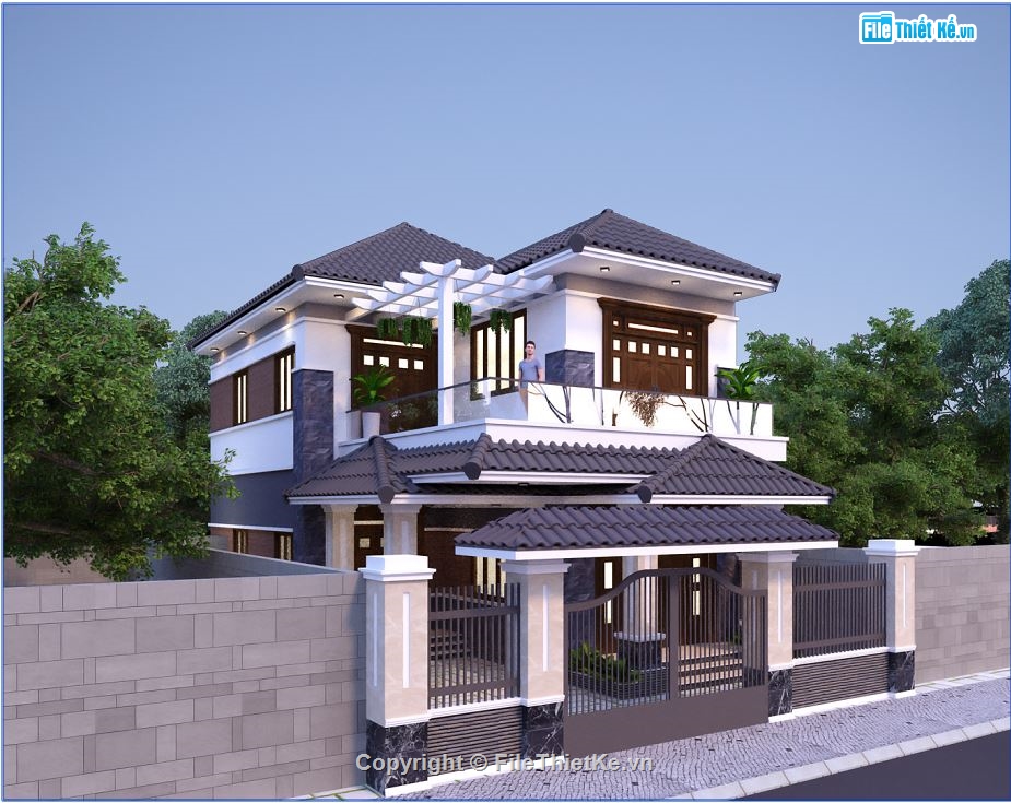 Revit biệt thự 2 tầng,File Revit biệt thự 2 tầng,Bản vẽ Revit biệt thự 2 tầng,Bản vẽ Revit biệt thự,biệt thự 2 tầng revit,File revit biệt thự mái nhật