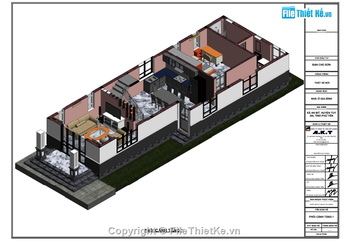 nhà 2 tầng mái thái 6x18.2m,biệt thư mái thái file revit,file revit full biệt thự mái thái,nhà biệt thư 2 tầng mái thái,bản vẽ biệt thự 2 tầng mái thái