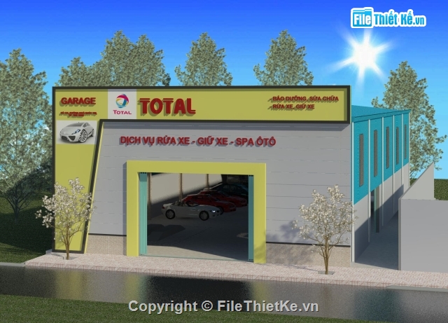 nhà garage,revit thiết kế gara ô tô,mẫu gara ô tô 16.5x31m,bản vẽ revit gara oto