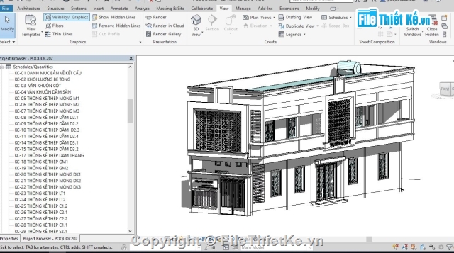 Revit nhà làm việc 2 tầng,revit trụ sở 2 tầng,trụ sở khu phố 2 tầng revit,revit trụ sở khu phố,Trụ sở nhà phố 2 tầng 5x20m