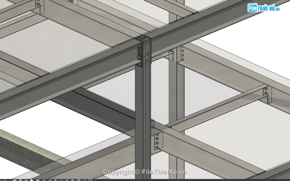 revit nhà hàng,kết cấu nhà thép,revit kết cấu thép