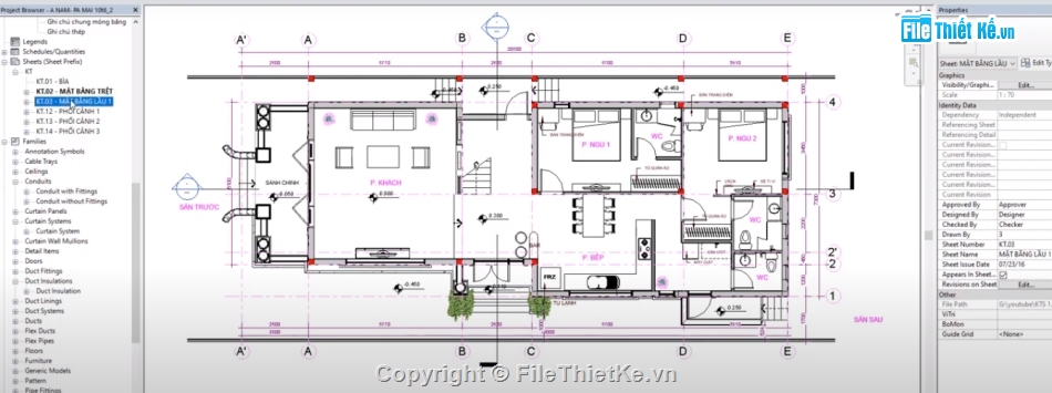 revit biệt thự 2 tầng,file revit biệt thự,bản vẽ revit biệt thự 2 tầng,phối cảnh ngoại thất nhà 2 tầng