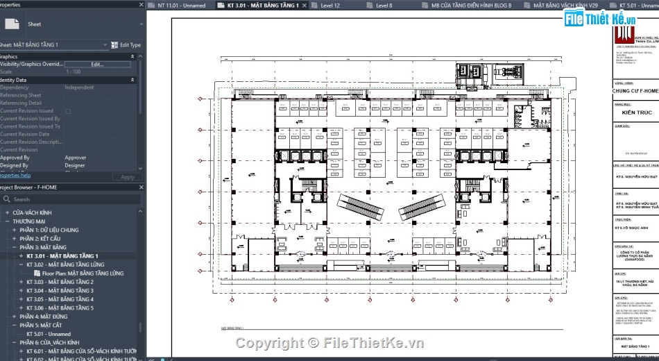 revit kiến trúc chung cư,revit chung cư,kiến trúc chung cư