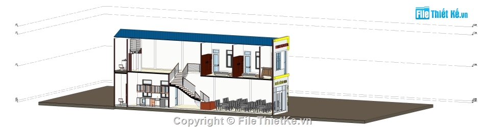 Nhà phố 2 tầng file revit,Nhà phố 2 tầng 4x20m,Revit nhà phố 2 tầng,nhà phố 2 tầng file revit,bản vẽ nhà phố 2 tầng