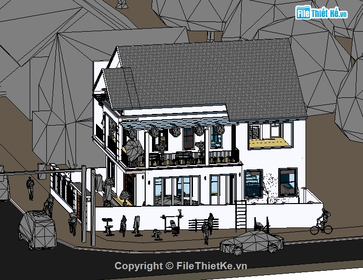 kiến trúc 2 tầng,kiến trúc nhà 2 tầng,file revit kiến trúc nhà 2 tầng,revit nhà 2 tầng,revit nhà phố