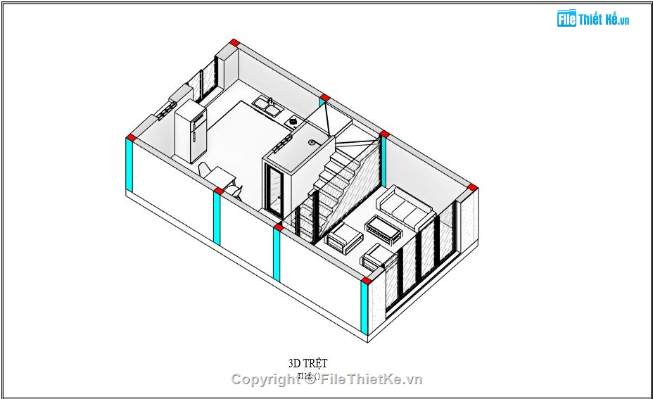 file revit nhà phố 3 tầng,Bản vẽ revit nhà phố 3 tầng,Thiết kế revit nhà phố 3 tầng,revit nhà phố 3 tầng 5x9.2m,bản vẽ nhà phố 3 tầng revit,nhà phố 3 tầng revit