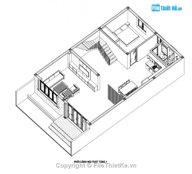 kiến trúc 3 tầng,nhà phố 3 tầng,bản vẽ nhà phố