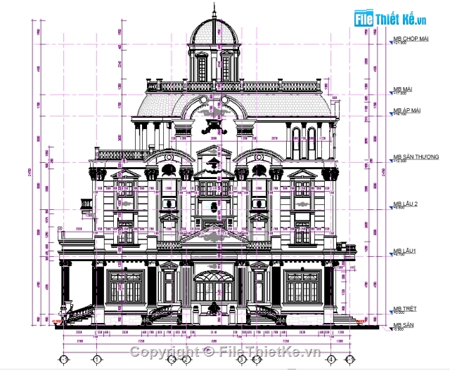 biệt thự tân cổ 4 tầng,biệt thự revit 4 tầng 18.8x24.2m,Revit biệt thự tân cổ điển,Mẫu biệt thự 4 tầng đẹp,thiết kế biệt thự 4 tầng